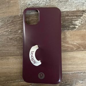 Wine colored loopy case iphone 11